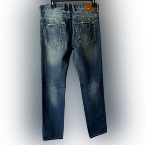 Armani Jeans Blue Denim with Vintage Distress